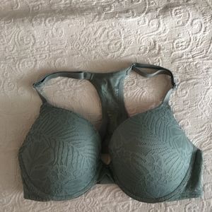 green lace push up bra